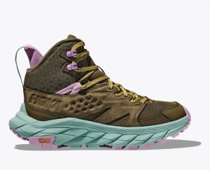 HOKA Anacapa Breeze Mid Women's Hiking Boots Dark Olive | 97250XJHU