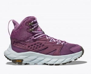 HOKA Anacapa Breeze Mid Women's Hiking Boots Pink | 26985GOJL