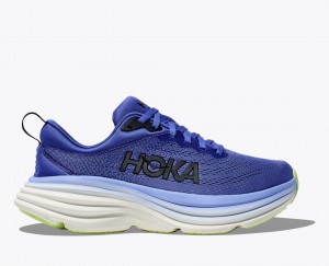 HOKA Bondi 8 Women's Running Shoes Dark Blue | 74950HAOU