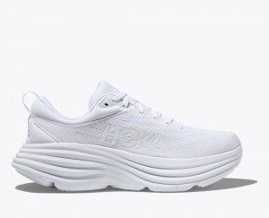 HOKA Bondi 8 Women's Running Shoes White | 71985SPXJ