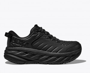 HOKA Bondi SR Men's Running Shoes Black | 31476IODN