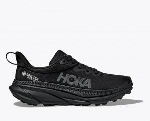 HOKA Challenger 7 GTX Men's Trail Running Shoes Black | 68243HPZS