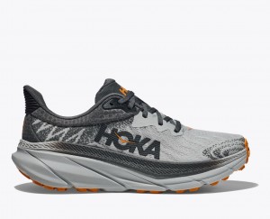 HOKA Challenger 7 Men's Trail Running Shoes Grey / Black | 59473EICB