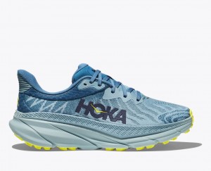 HOKA Challenger 7 Men's Trail Running Shoes Blue / Light Blue | 14985IWYM