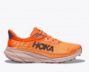 HOKA Challenger 7 Women's Trail Running Shoes Orange | 43987SDZF