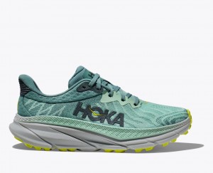 HOKA Challenger 7 Women's Trail Running Shoes Mint | 31869TJXW