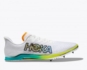 HOKA Cielo X 2 MD Women's Track Spikes White / Grey | 43791KVIU