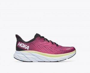 HOKA Clifton 8 Women's Running Shoes Light Burgundy | 25870NFTV