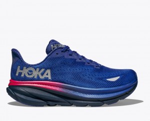 HOKA Clifton 9 GTX Women's Running Shoes Blue | 53820EBTU