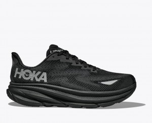 HOKA Clifton 9 GTX Women's Running Shoes Black | 13850UTPH