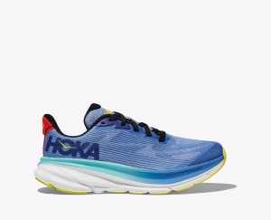 HOKA Clifton 9 Kids' Running Shoes Blue / Dark Blue | 07925GSFY