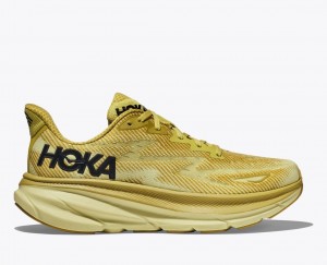 HOKA Clifton 9 Men's Running Shoes Light Khaki | 38214IRHQ