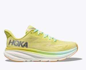 HOKA Clifton 9 Women's Running Shoes Light Green | 23408VSNF