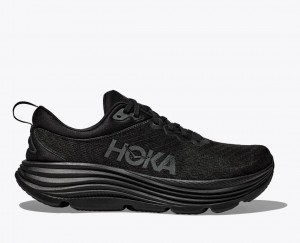 HOKA Gaviota 5 Men's Running Shoes Black | 87523YMPX