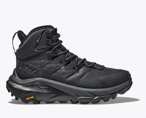 HOKA Kaha 2 GTX Men's Hiking Boots Black | 61078CVET