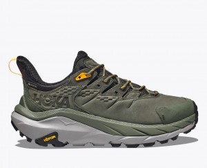 HOKA Kaha 2 Low GTX Men's Hiking Shoes Olive | 78064BIRC