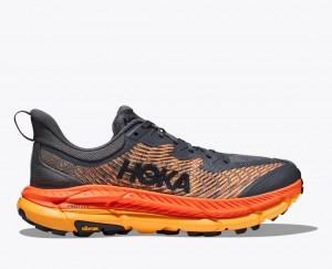 HOKA Mafate Speed 4 Men's Trail Running Shoes Dark Grey / Orange | 53968GLHA