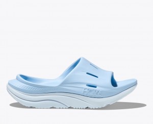 HOKA Ora Recovery 3 Women's Slide Light Blue | 74863WHOU