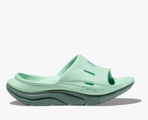 HOKA Ora Recovery 3 Women's Slide Mint | 13647HYTF