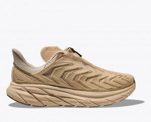 HOKA Project Clifton Women's Sneakers Beige | 08316XGFY