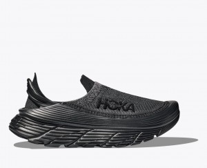 HOKA Restore TC Men's Walking Shoes Black | 23547DIHE