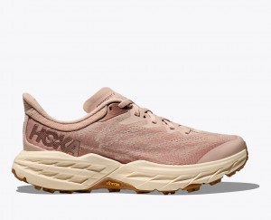 HOKA Speedgoat 5 Women's Trail Running Shoes Beige | 23051QVJP