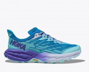 HOKA Speedgoat 5 Women's Trail Running Shoes Blue / Purple | 37245TMIJ