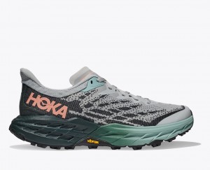 HOKA Speedgoat 5 Women's Trail Running Shoes Grey / Black | 32854AVUW