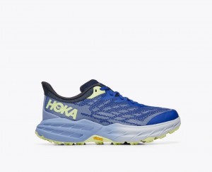 HOKA Speedgoat 5 Women's Trail Running Shoes Blue / Light Blue | 95367QMKS