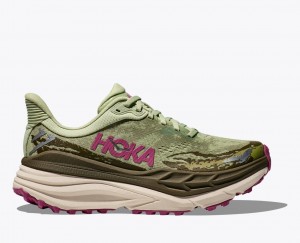 HOKA Stinson 7 Women's Trail Running Shoes Light Green / Olive | 34791JSFH