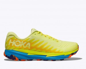 HOKA Torrent 3 Men's Trail Running Shoes Light Green / Blue | 19538GBAF