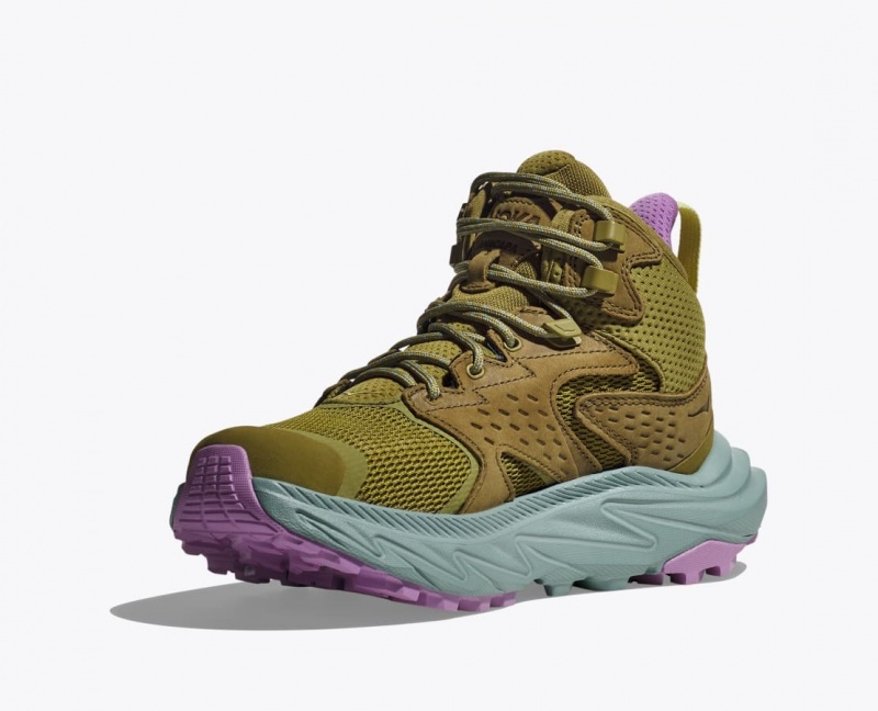 HOKA Anacapa 2 Mid GTX Women's Hiking Boots Olive | 79502RHMP