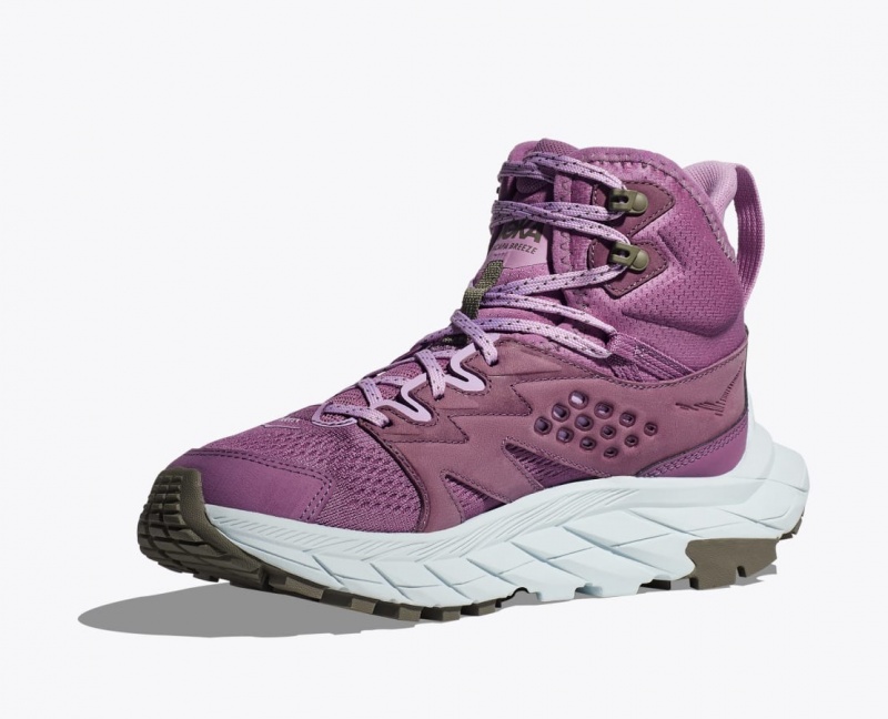 HOKA Anacapa Breeze Mid Women's Hiking Boots Pink | 26985GOJL