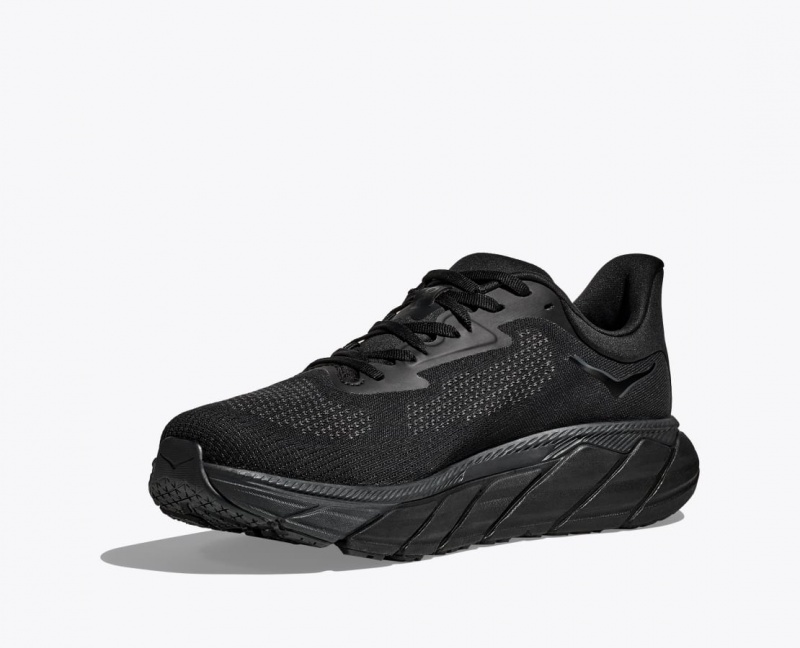 HOKA Arahi 7 Men's Running Shoes Black | 68354AEMP