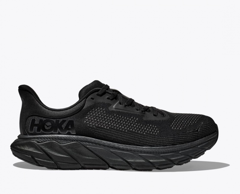 HOKA Arahi 7 Men\'s Running Shoes Black | 68354AEMP