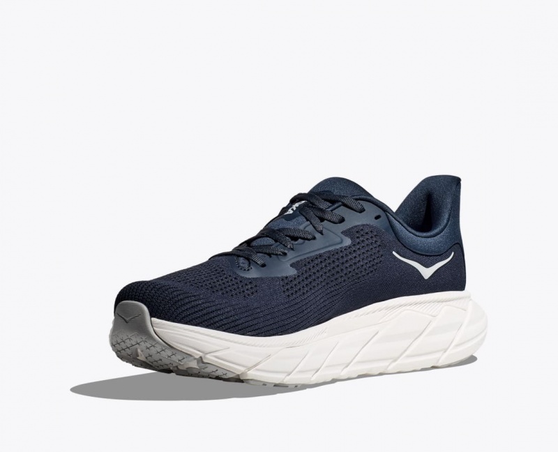 HOKA Arahi 7 Men's Running Shoes Navy / White | 56319NFYP