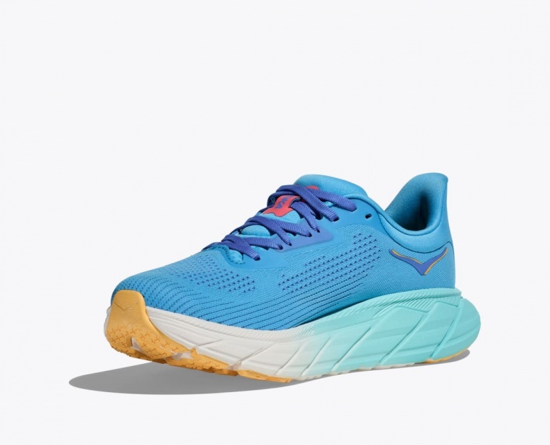 HOKA Arahi 7 Women's Running Shoes Blue | 28035BDJH