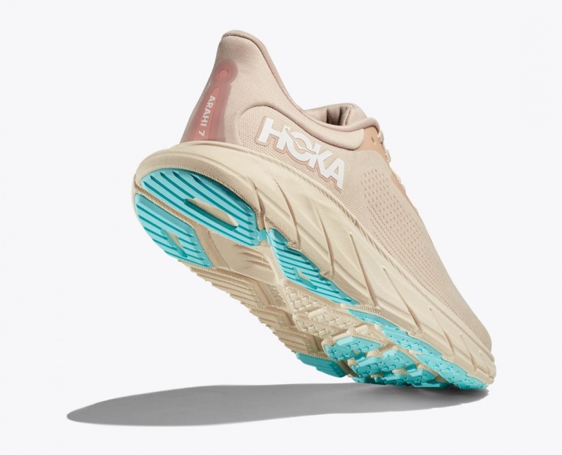 HOKA Arahi 7 Women's Running Shoes Khaki | 78504DREB