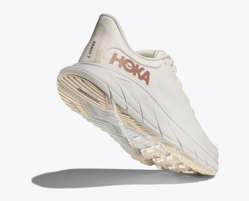 HOKA Arahi 7 Women's Running Shoes White | 07431XZWR