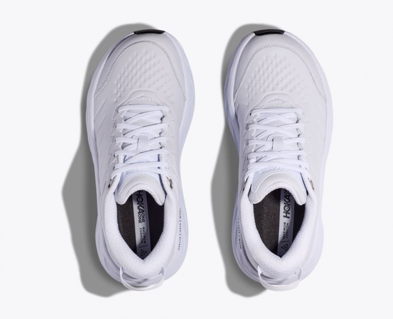 HOKA Bondi SR Men's Running Shoes White | 49320INYQ