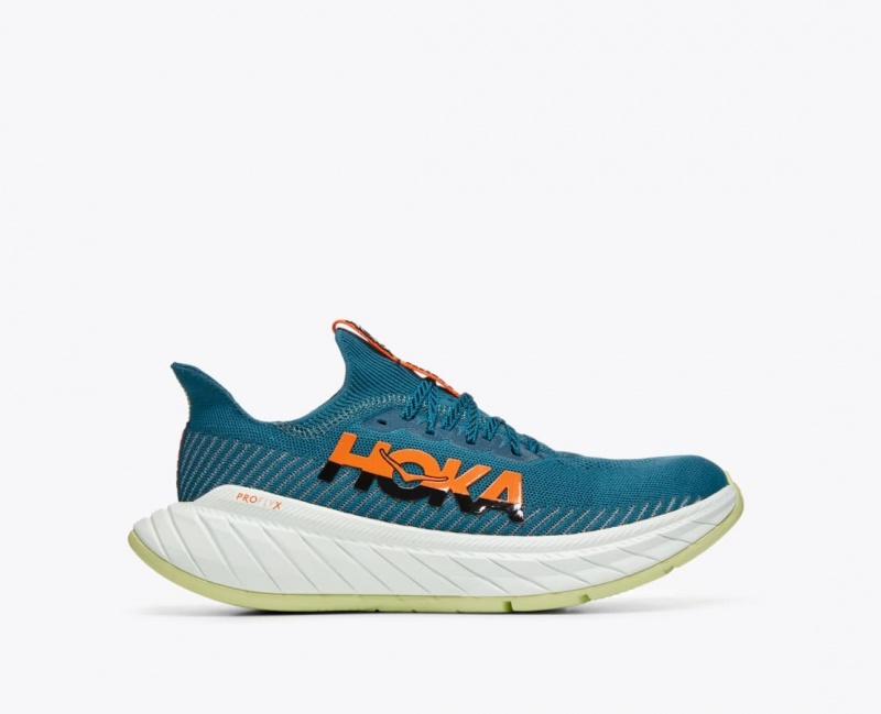 HOKA Carbon X 3 Men\'s Running Shoes Dark Green / Black | 70214GPUM