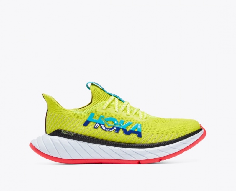 HOKA Carbon X 3 Women\'s Running Shoes Green / Turquoise | 68975FYSC