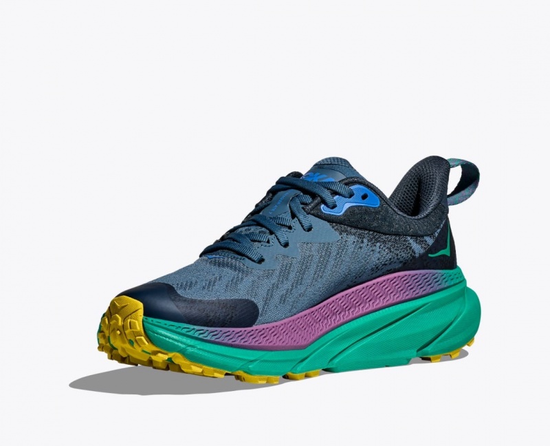 HOKA Challenger 7 GTX Women's Trail Running Shoes Dark Blue | 13457NKYB