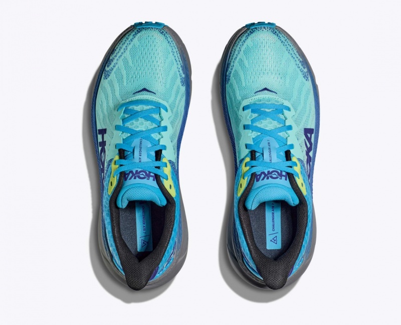 HOKA Challenger 7 Men's Trail Running Shoes Turquoise / Blue | 37605QWNL