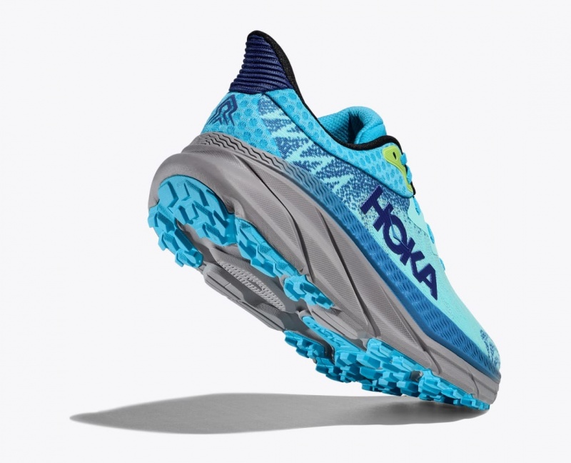 HOKA Challenger 7 Men's Trail Running Shoes Turquoise / Blue | 37605QWNL