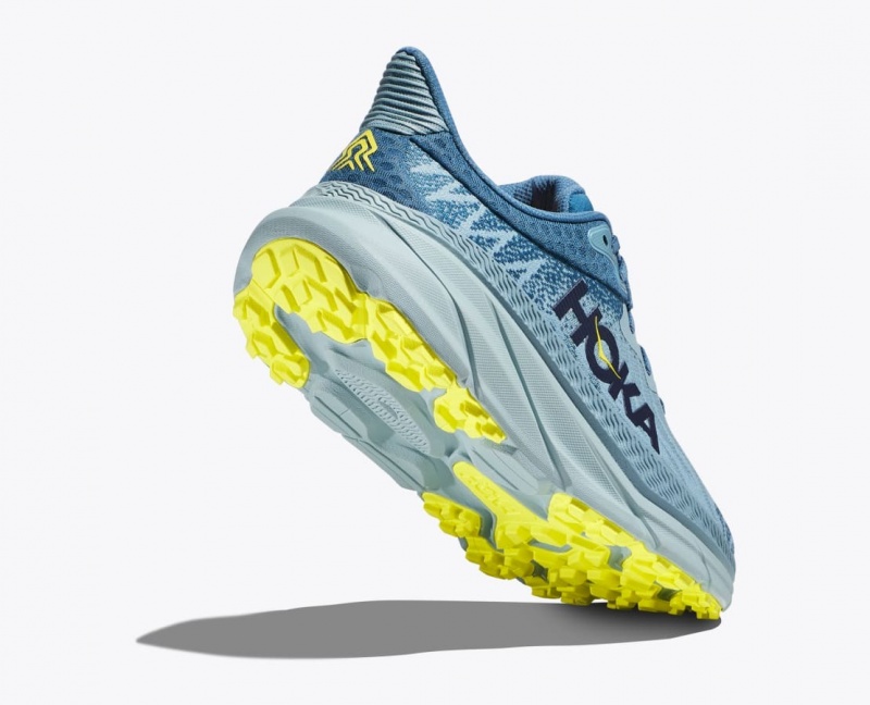 HOKA Challenger 7 Men's Trail Running Shoes Blue / Light Blue | 14985IWYM