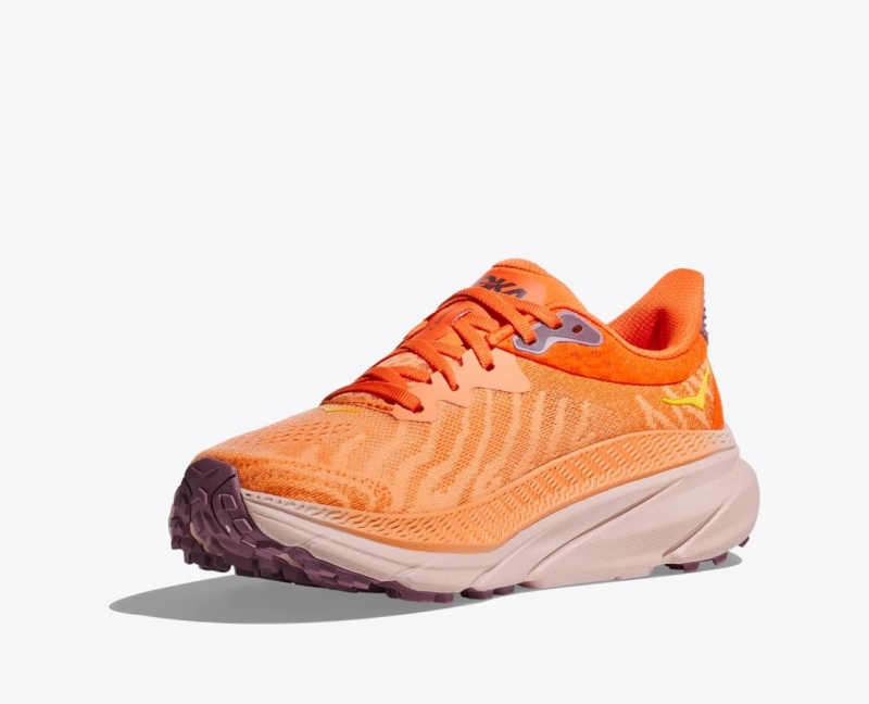 HOKA Challenger 7 Women's Trail Running Shoes Orange | 43987SDZF