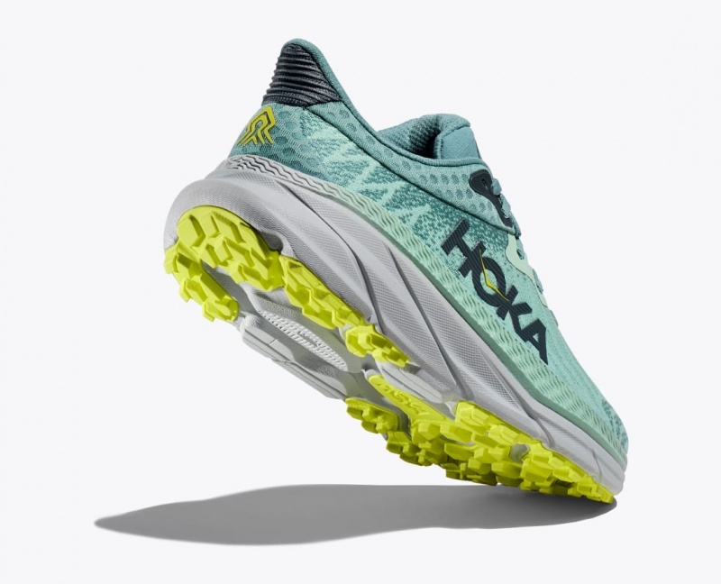 HOKA Challenger 7 Women's Trail Running Shoes Mint | 31869TJXW