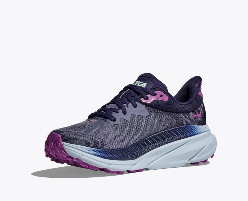 HOKA Challenger 7 Women's Trail Running Shoes Purple | 31978NKWQ