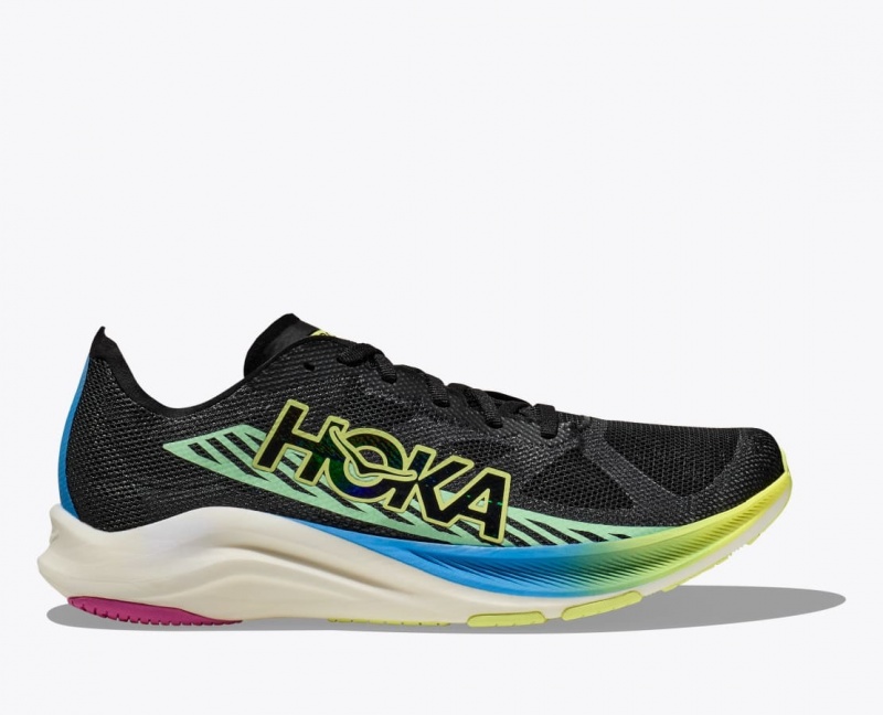 HOKA Cielo Road Men\'s Running Shoes Black / Multicolor | 60174HFBL